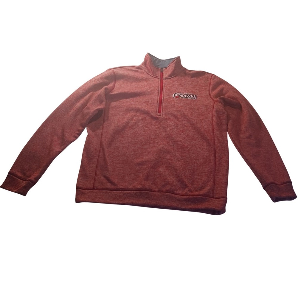 Adidas ClimaWarm La Roche College Redhawks Cross Country 1/2 Zip Pullover L Red